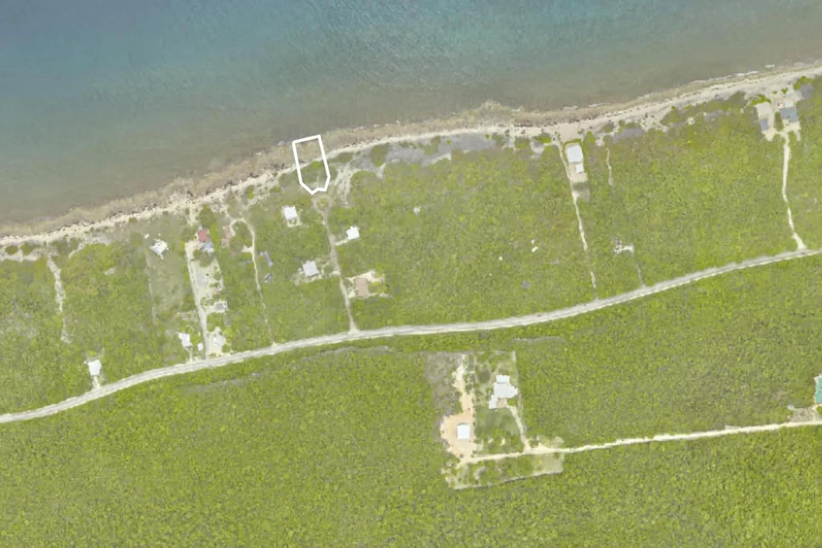 0.42 Acres of Oceanfront Land for Sale, Cape Drive, Stake Bay, Cayman