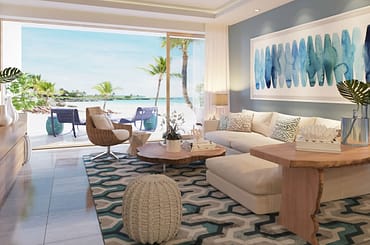 Luxury Beachfront Apartments for Sale, Cap Cana, Dominican Republic - living room