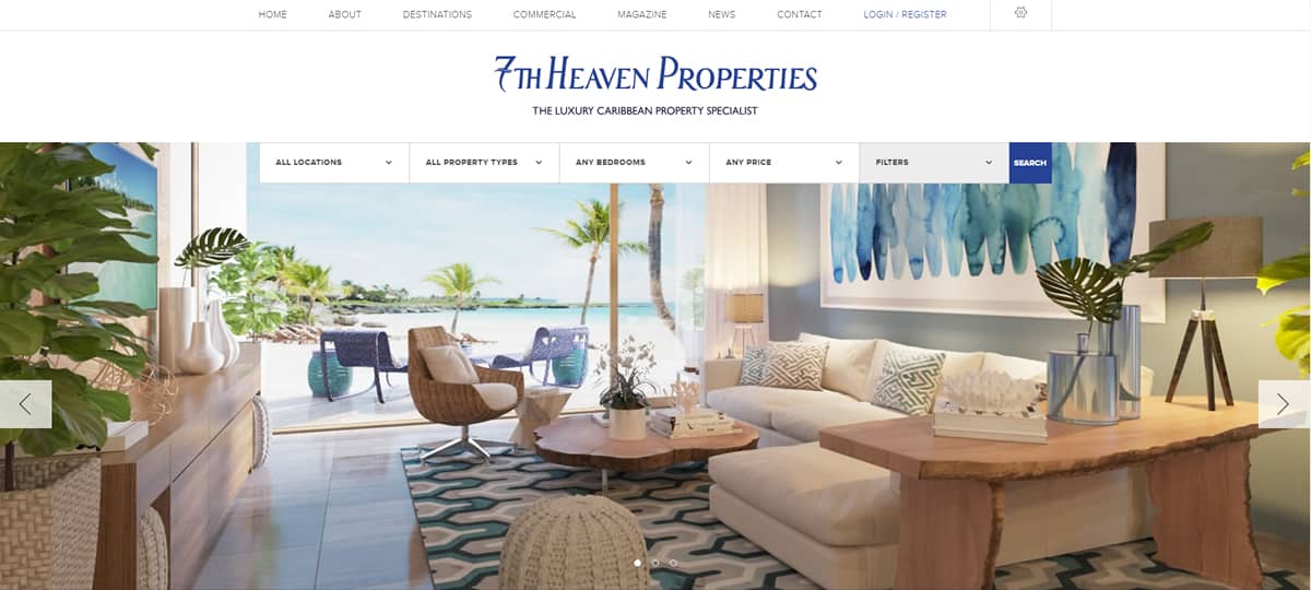 7th Heaven Properties launches new Caribbean real estate website