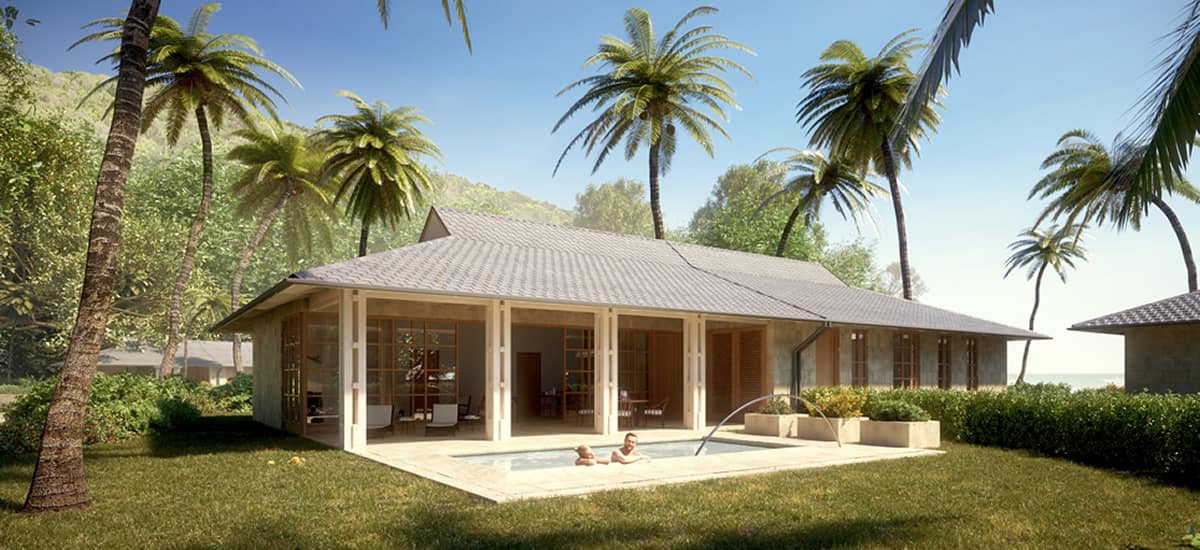 Firefly Villas Bequia - external view of one of the new homes for sale