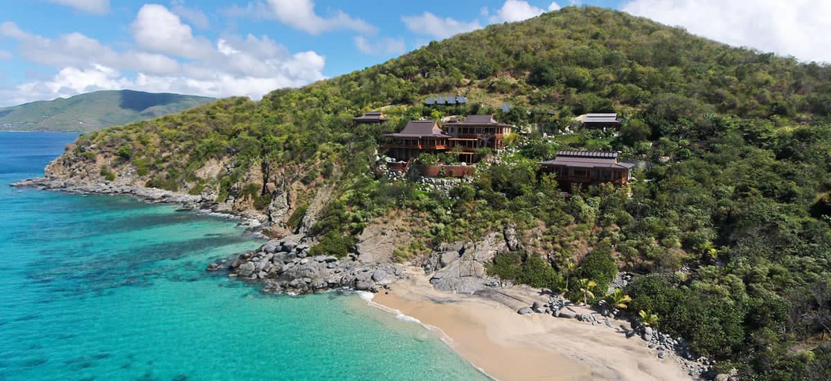 Luxury beachfront home for sale in the BVI