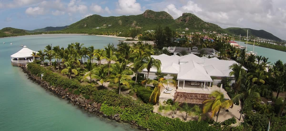 Luxury waterfront villa for sale in Antigua