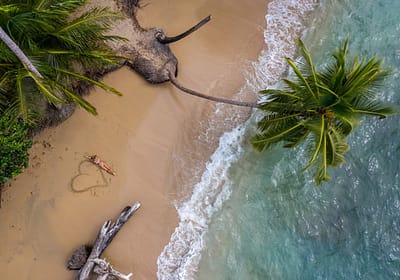 Woman on a beach in Costa Rica