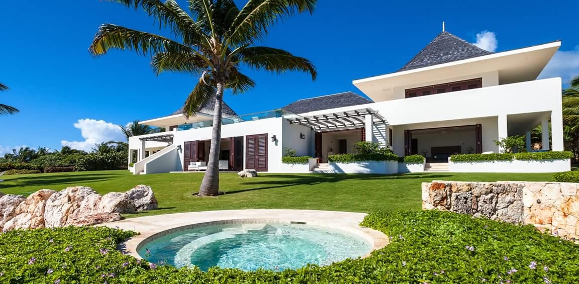 Ultra-luxury beachfront home for sale, Little Harbour, Anguilla - garden