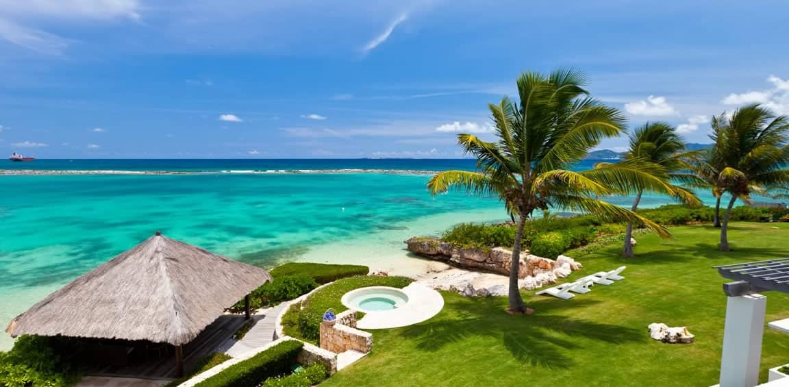 Ultra-luxury beachfront home for sale, Little Harbour, Anguilla - sea view