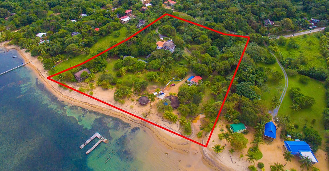 6 Acres of Beachfront Land for Sale, Sandy Bay, Roatan 7th Heaven