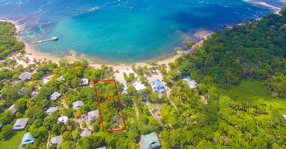 0.72 Acres of Beachfront Land for Sale, Palmetto Bay, Roatan 7th