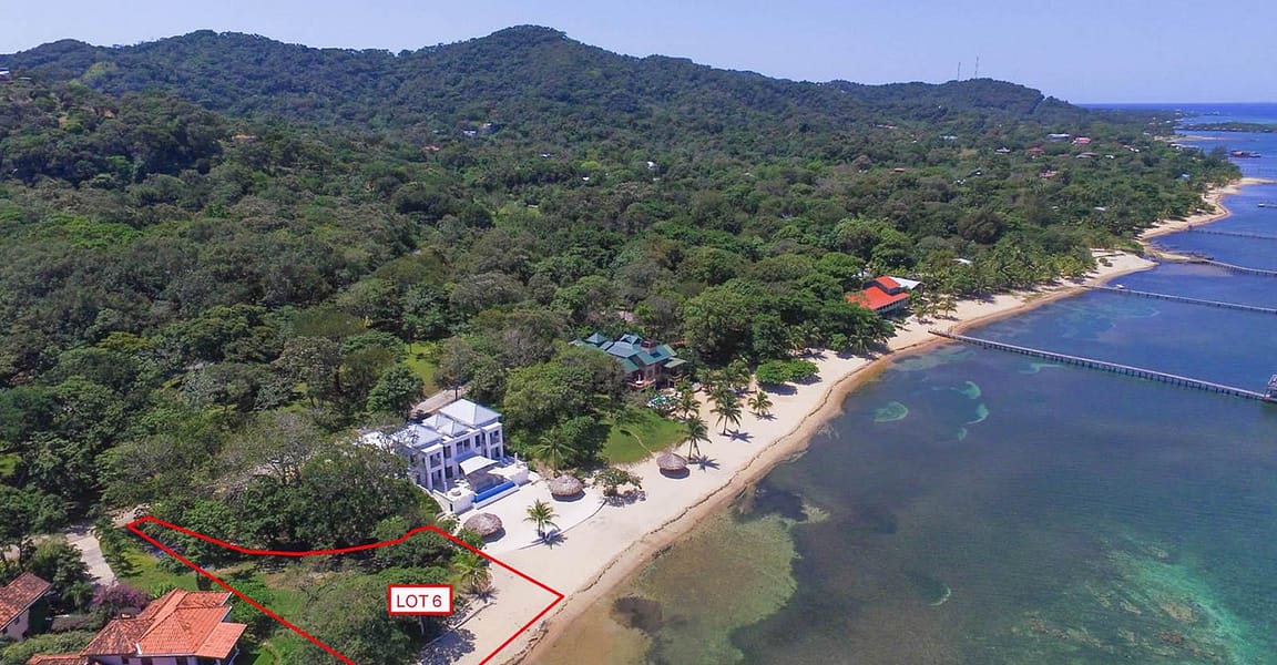 0.42 Acre Beachfront Lot for Sale, Lawson Rock, Roatan 7th Heaven Properties