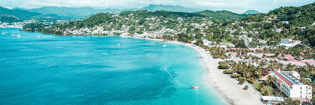 Beautiful beach in Grenada