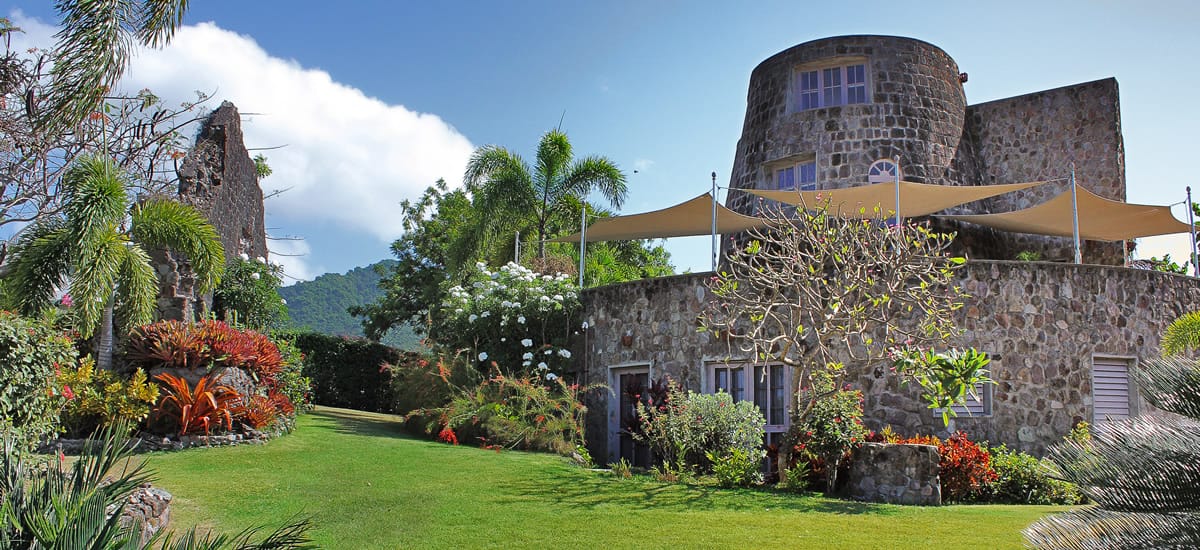 Historic colonial sugar mill for sale in Nevis