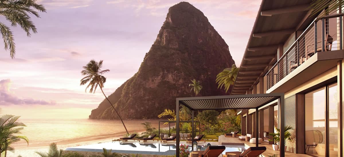 Luxury beachfront residence for sale in St Lucia