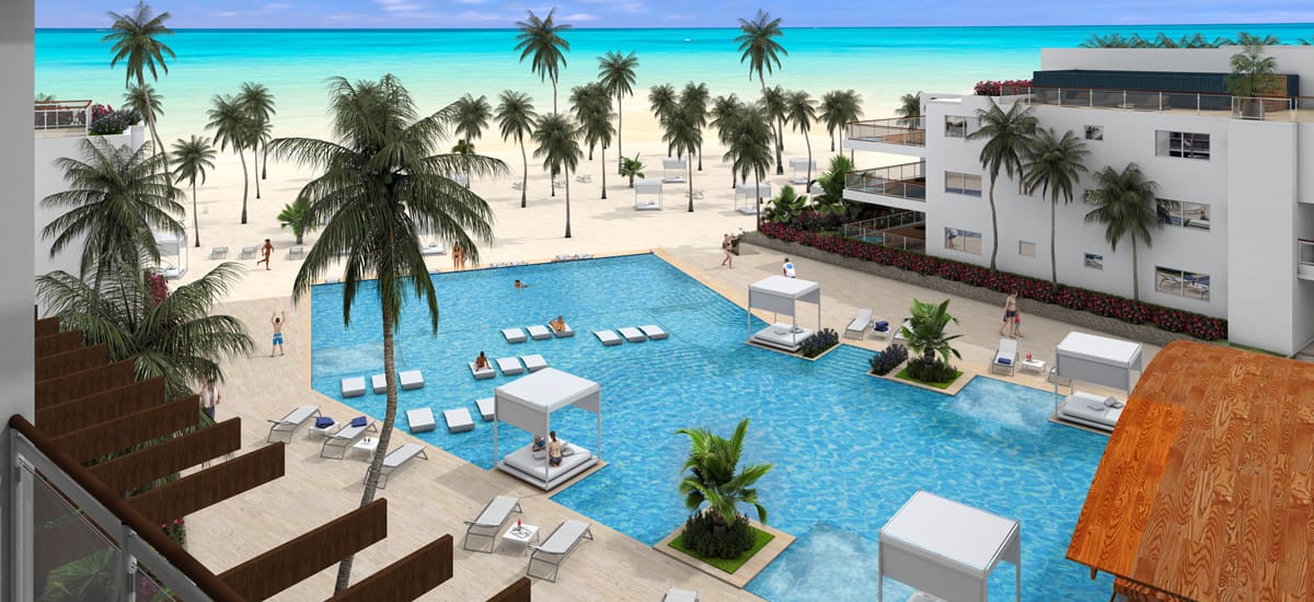 Beachfront apartments for sale in Playa Nueva Romana