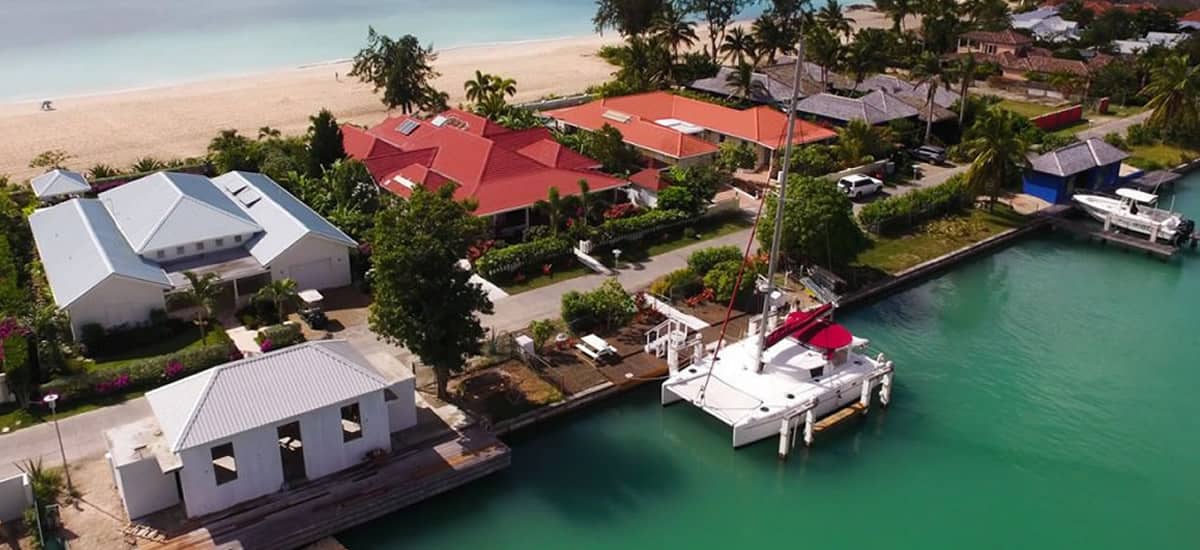 Beachfront villa for sale in Jolly Harbour, Antigua