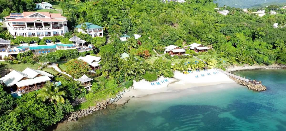 Beachfront resort for sale in St Lucia