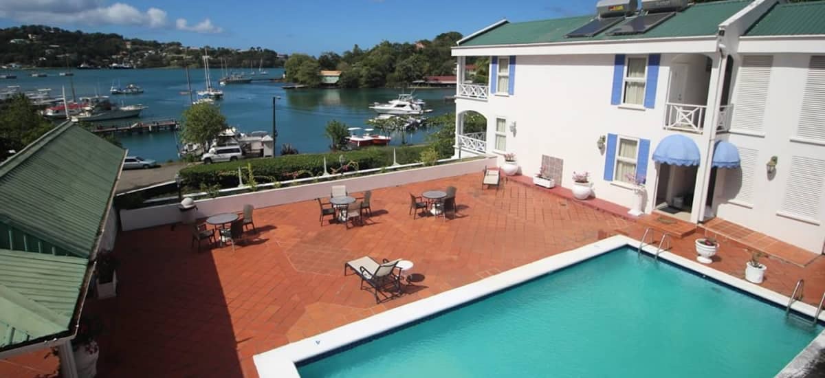 Waterfront hotel for sale in Pointe Seraphine, St Lucia