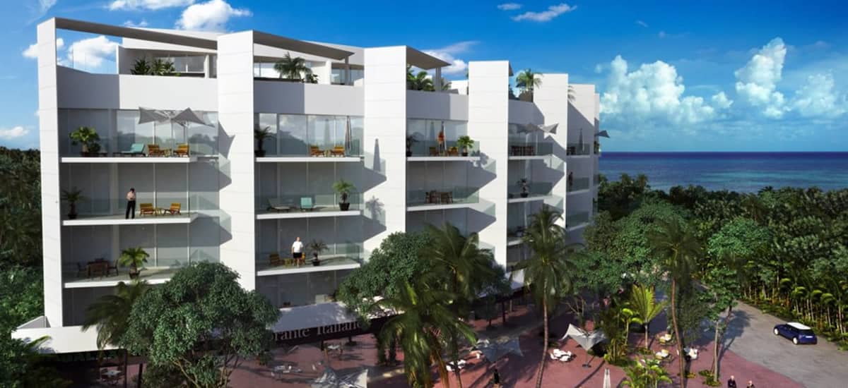 Apartments for sale in Playa del Carmen by the beach
