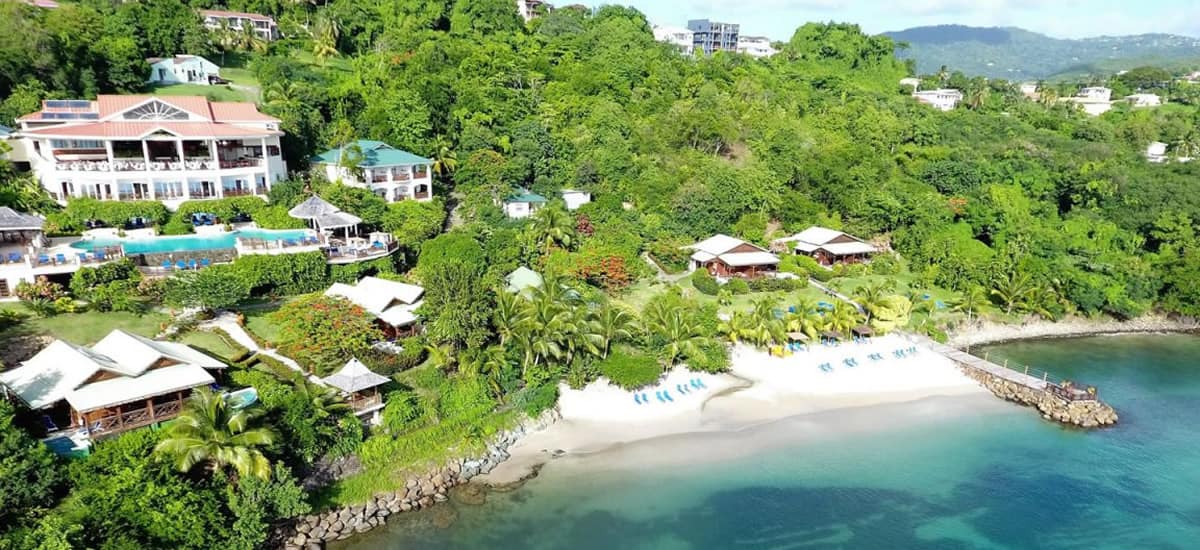 Beachfront resort for sale in St Lucia
