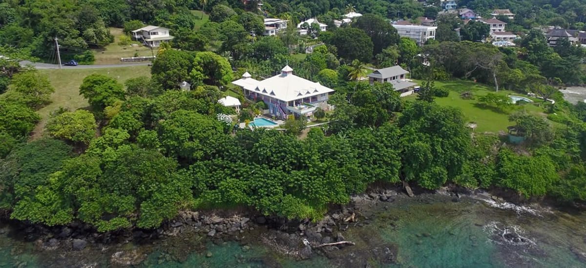 Seafront home for sale in Tobago