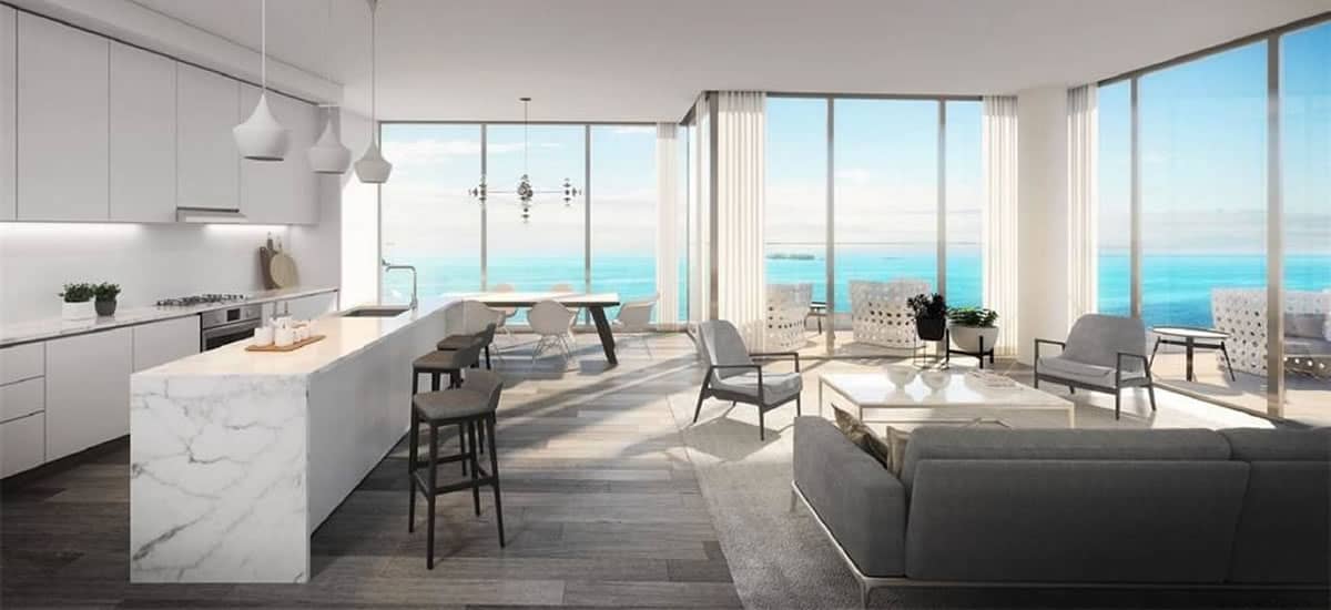 Stunning interiors with ocean views at Goldwynn Hotel Bahamas