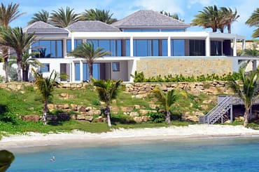 Beachfront home for sale, Antigua - stairs to beach