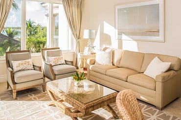 Luxury condos for sale, Great Exuma, Bahamas - living room