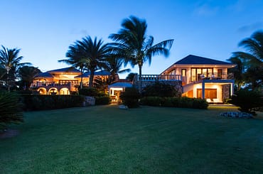 Ultra-luxury beachfront home for sale, Little Harbour, Anguilla - at night