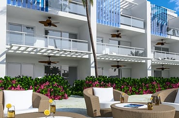 Condos for sale at Hard Rock Golf Club at Cana Bay in Punta Cana, Dominican Republic - building exterior