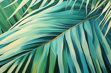Palm fronds artwork