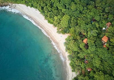 Beautiful beach in Nicaragua - aerial view