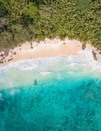 Beautiful beach in St Lucia