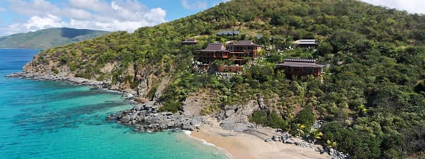 Luxury beachfront home for sale in the BVI