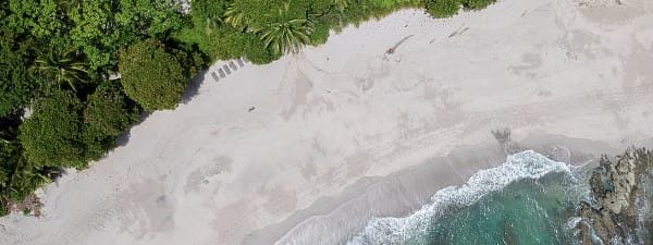 Costa Rica's beautiful coast - aerial view