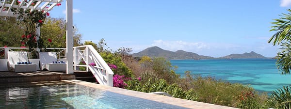 Luxury beachfront home for sale, Carriacou, Grenada Grenadines - pool