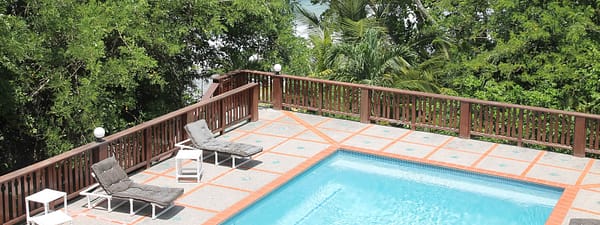 3 bedroom beachfront home for sale in Bacolet, Tobago - pool