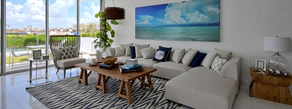 Marina homes for sale, Cap Cana, Dominican Republic - living room