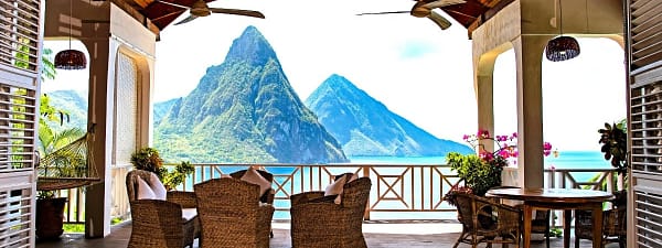 Luxury Caribbean villa for sale in St Lucia with views of the Pitons