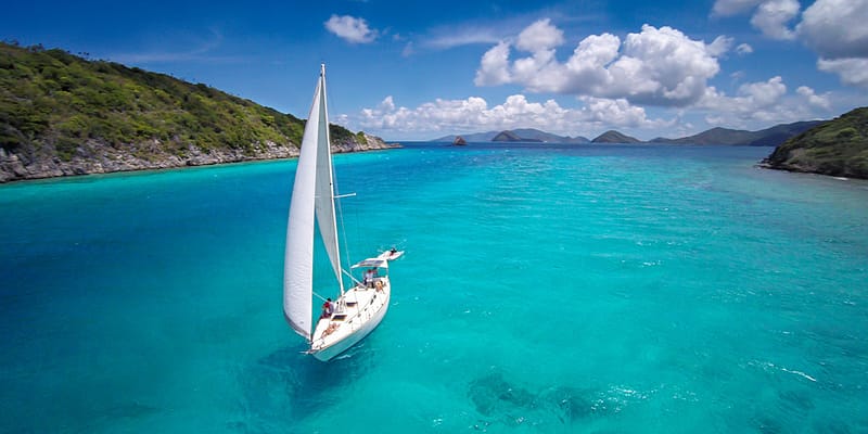 Sailing in the Caribbean