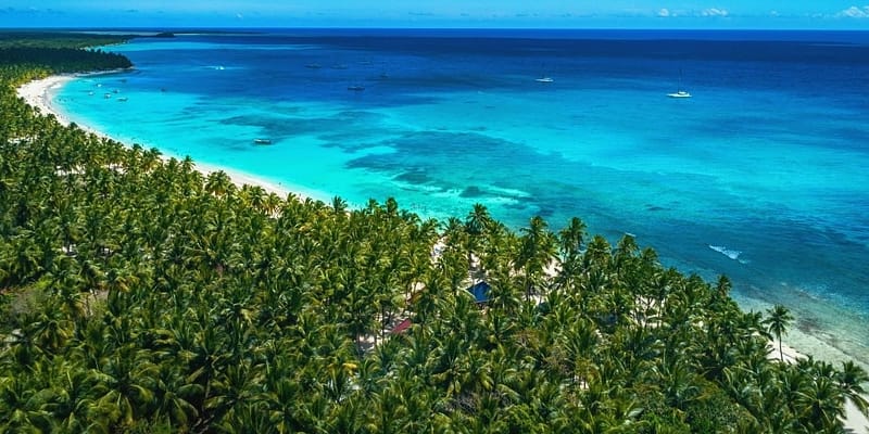 Beautiful beach in the Dominican Republic