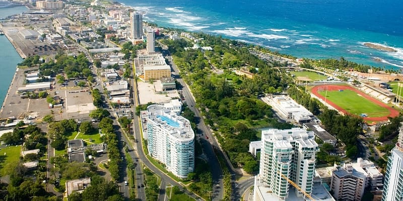 San Juan, Puerto Rico - aerial view
