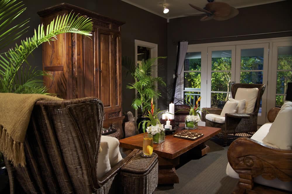 Palm Terrace Living Room at Musha Cay, Bahamas, Courtesy of Homer Anthony Liwag