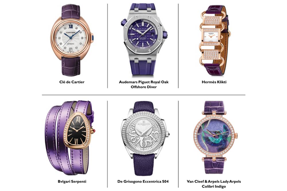 The finest purple luxury watches