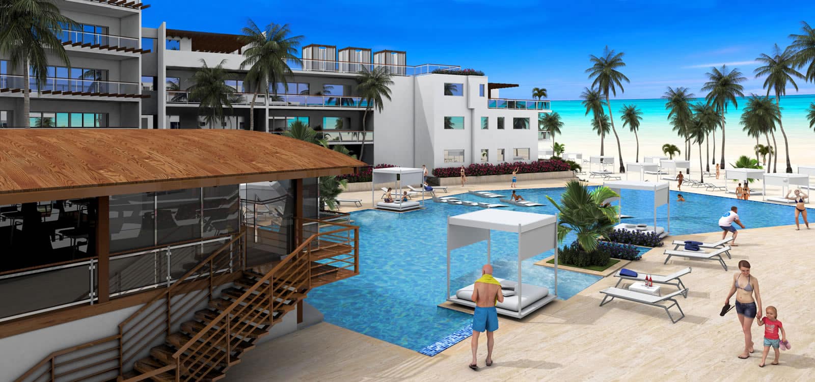 2 Bedroom Beachfront Condos for Sale, Regatta Blue Bay, Playa Nueva