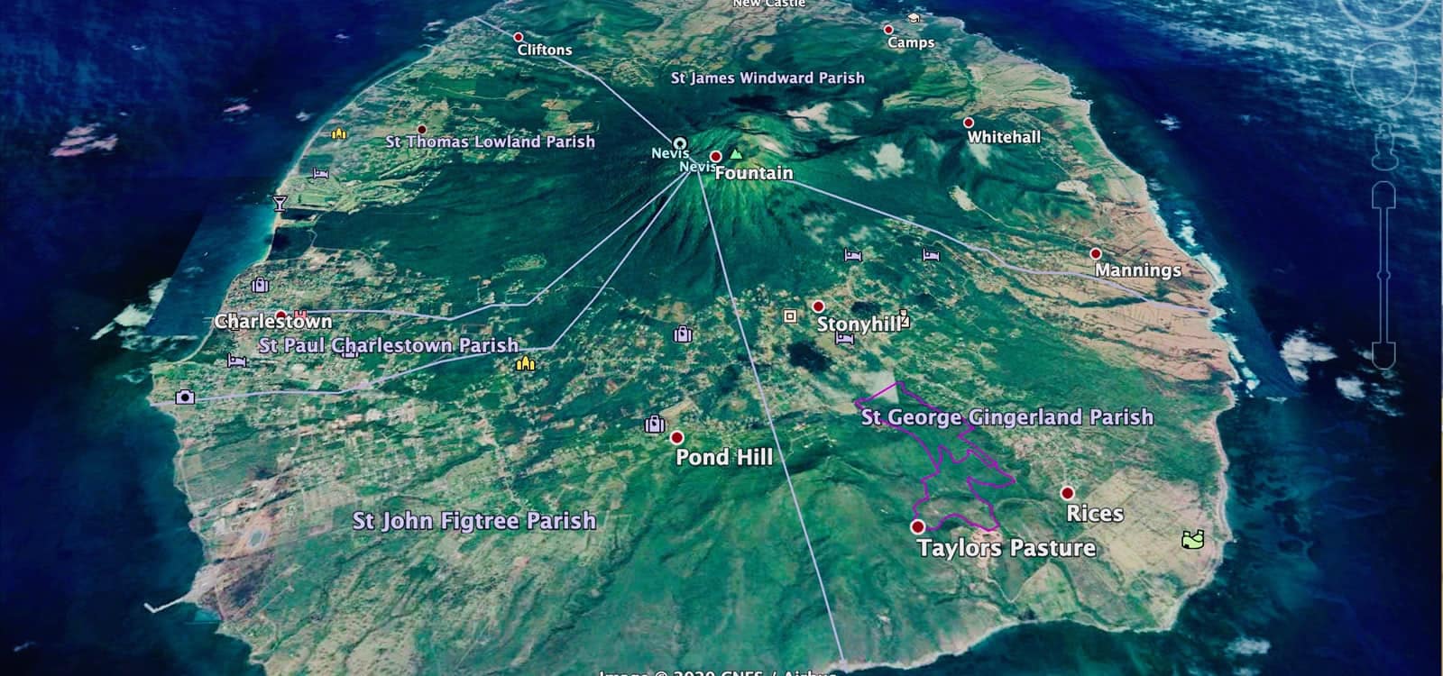 189 Acres of Land for Sale, Gingerland, Nevis 7th Heaven Properties