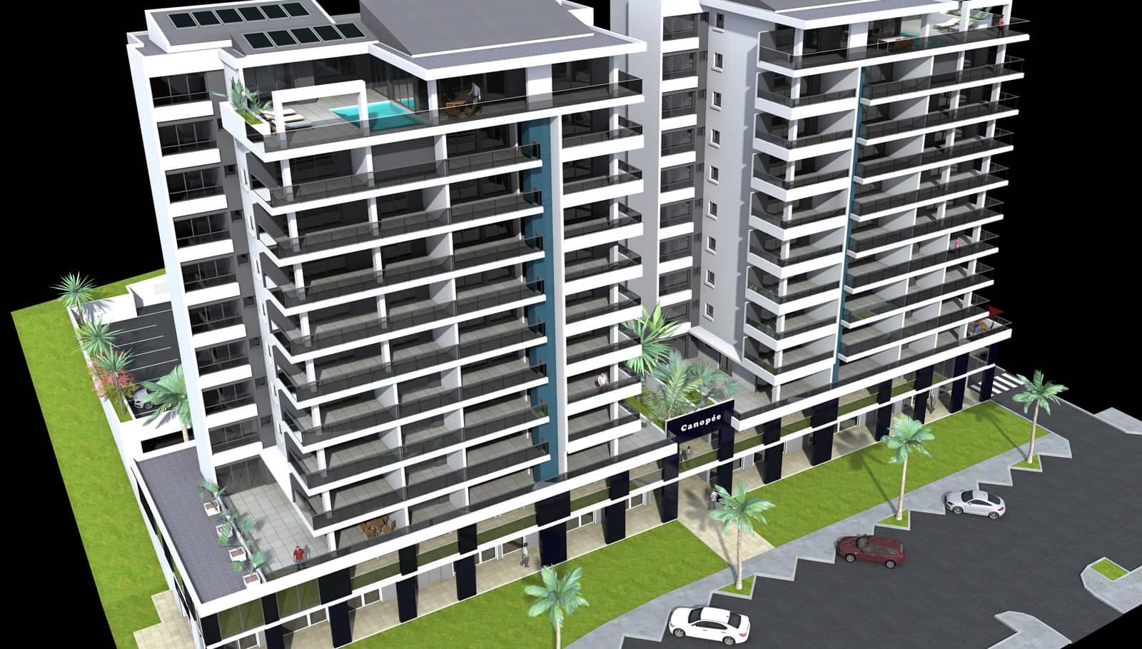 2 Bedroom Condos for Sale, Canopée, Fort de France, Martinique 7th