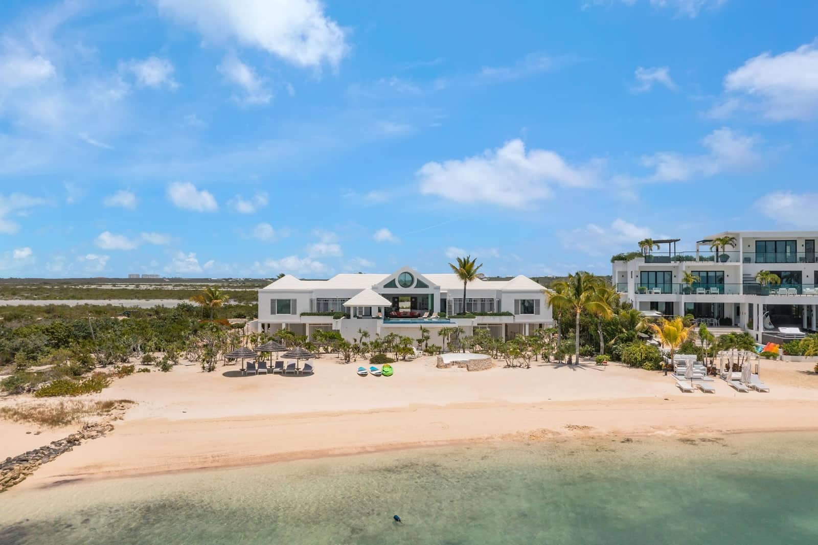 Bedroom Beachfront Villa For Sale Turtle Tail Providenciales Turks