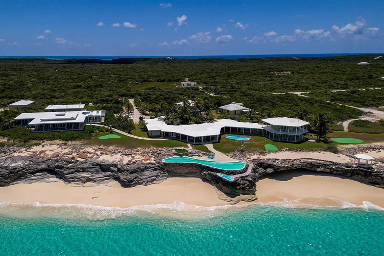 8 Bedroom Luxury Beachfront Estate for Sale, San Salvador, Bahamas