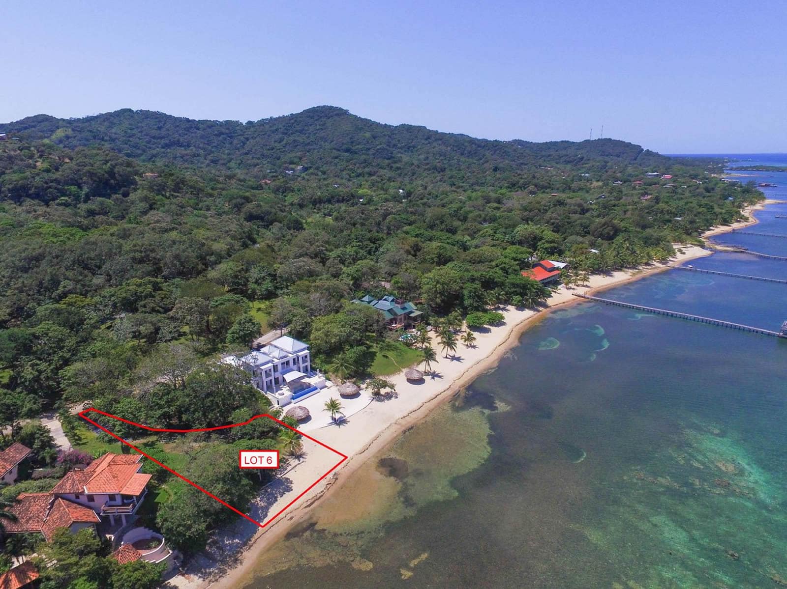0.42 Acre Beachfront Lot for Sale, Lawson Rock, Roatan 7th Heaven