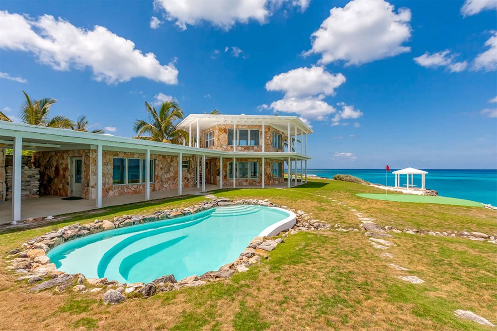 8 Bedroom Luxury Beachfront Estate for Sale, San Salvador, Bahamas