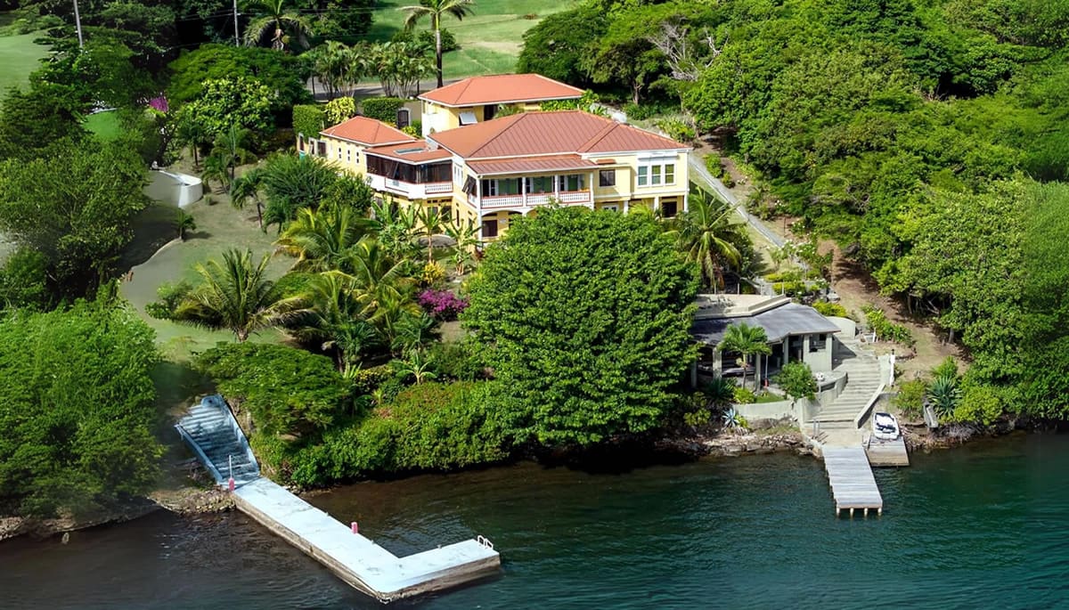 Luxury waterfront home for sale in Grenada