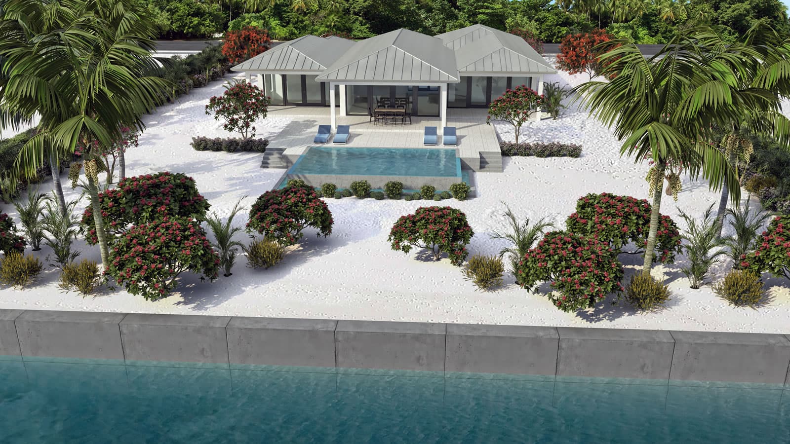 New 3 Bedroom Canal Front Villa for Sale, North Caicos Yacht Club